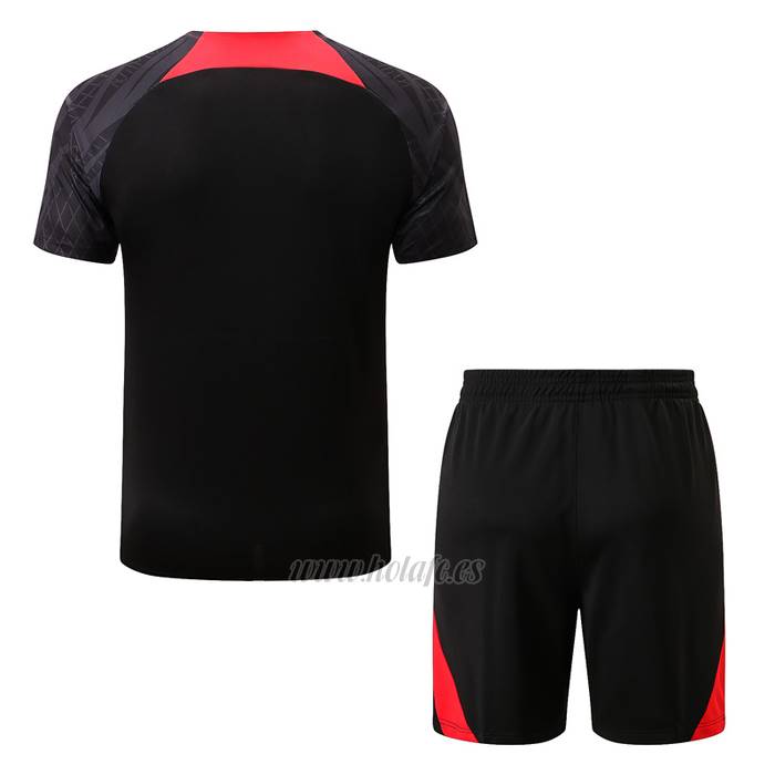 Chandal del Liverpool Manga Corta 2022-2023 Negro - Pantalon Corto